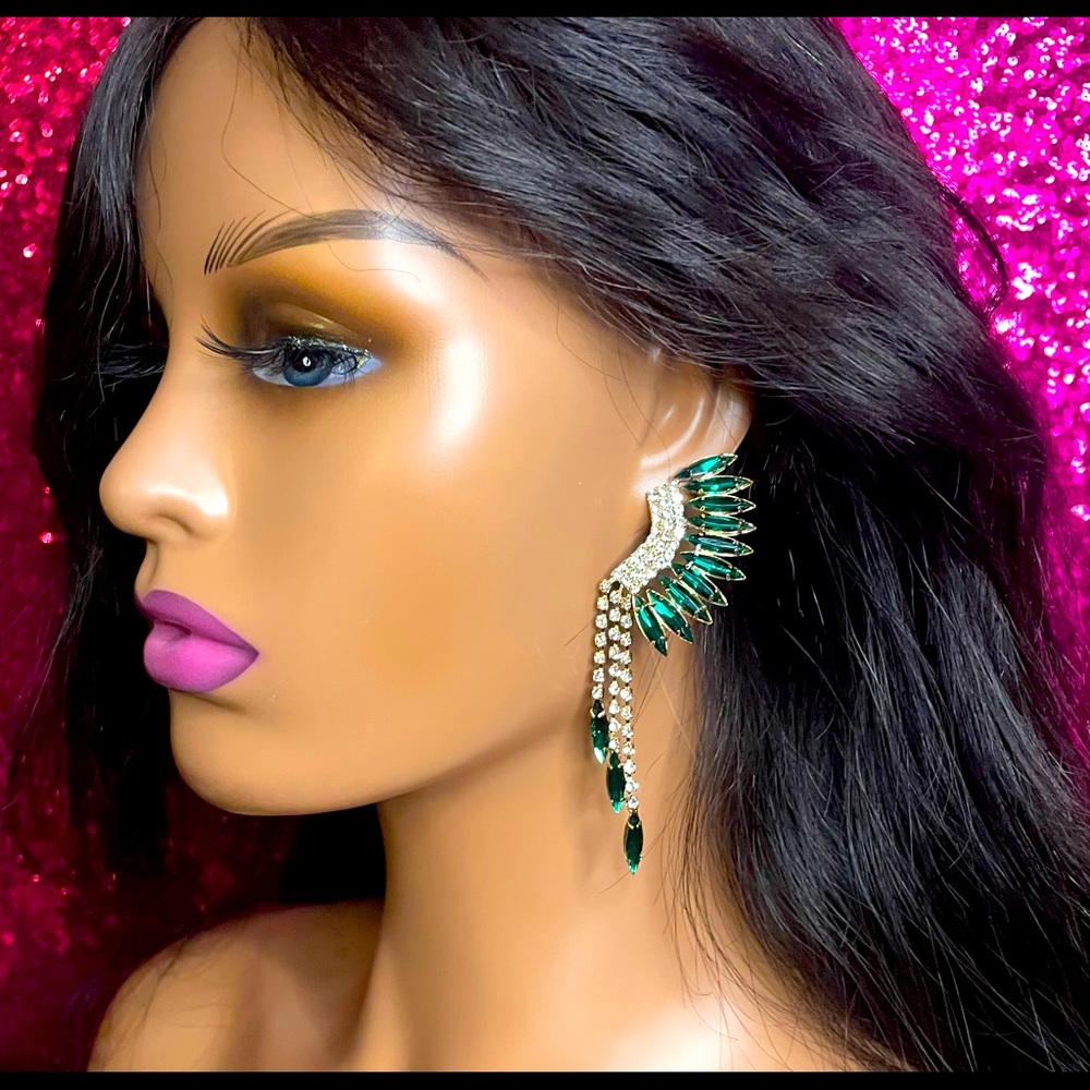 “Tribal Flex” Earrings (Green)
